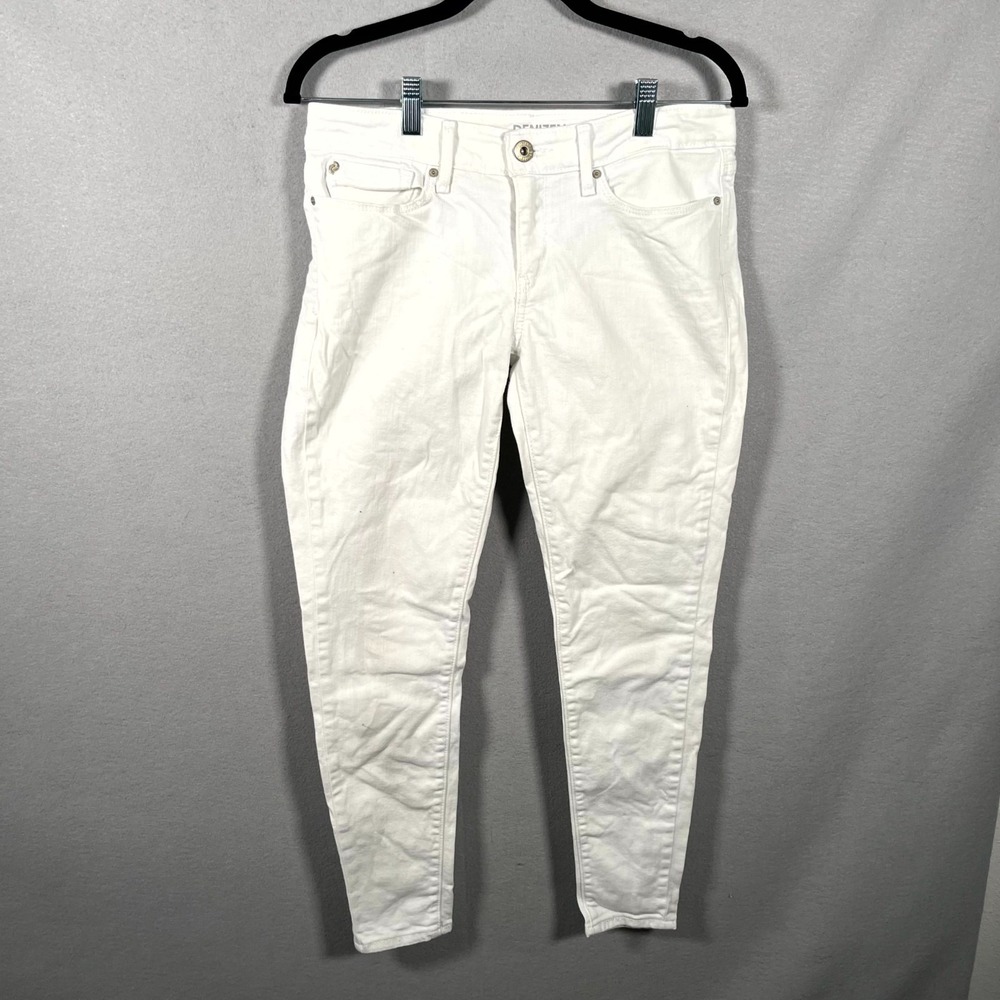 Denizen From Levi's Jeans Womens 9 White Denim Light Wash Low Rise Jegging